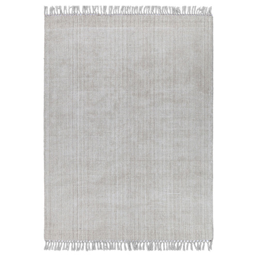 beige viscose rug